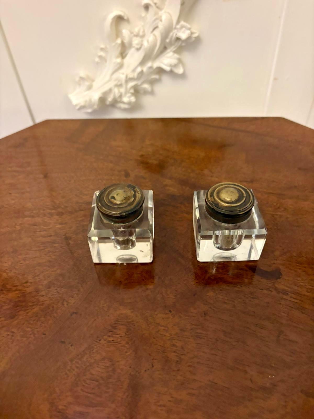 Antico set da scrittura intarsiato in palissandro Regency con calamai In condizioni buone in vendita a Suffolk, GB