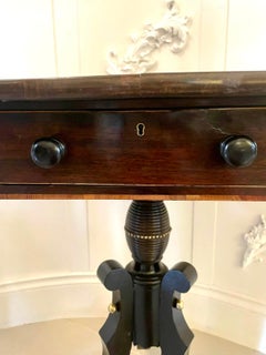 Antike Regency Lampe/Beistelltisch aus Palisander
