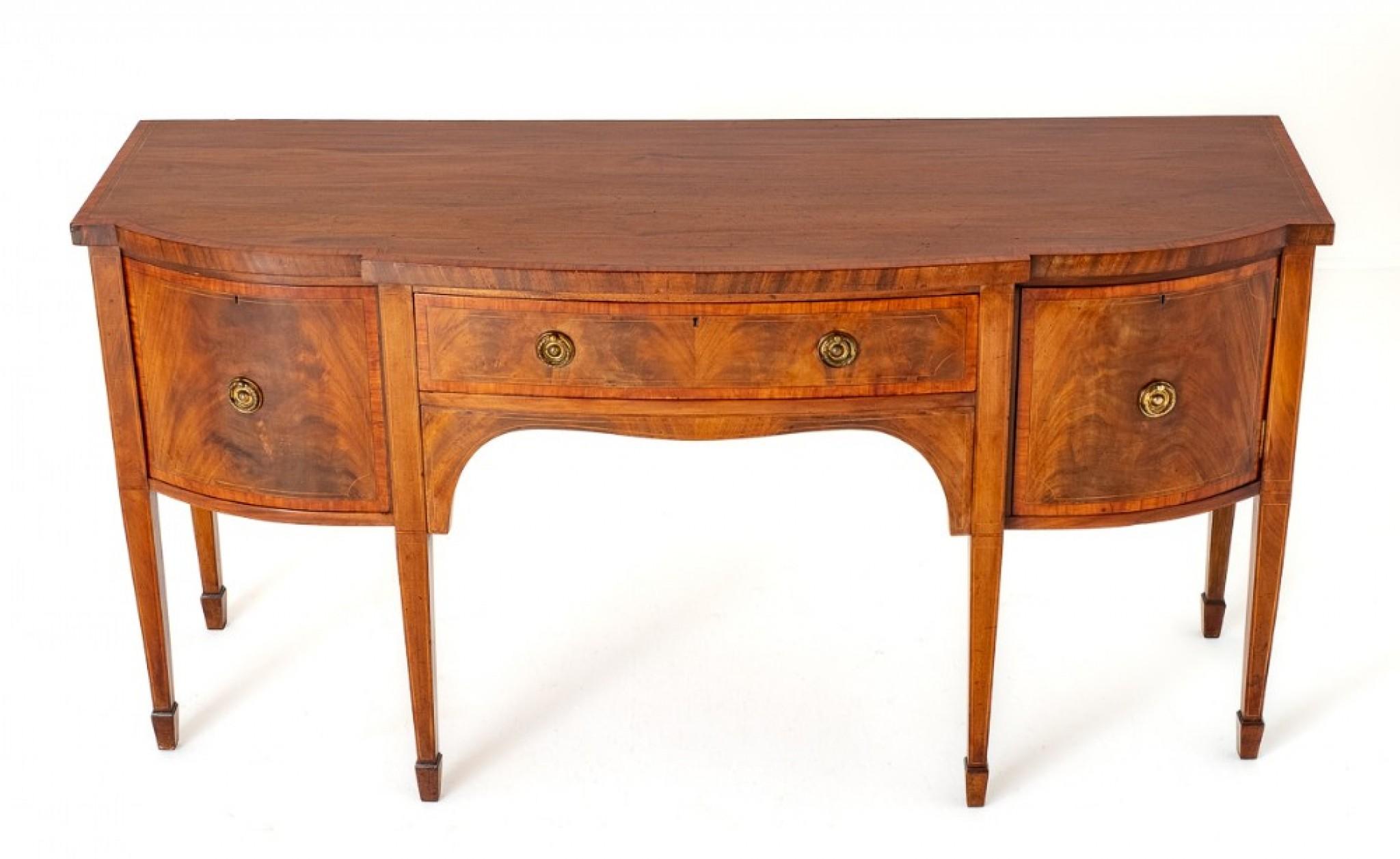 Late 19th Century Antique Regency Sideboard Mahogany Buffet Server 1880 For Sale