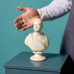 Antico busto statuario in marmo della Reggenza