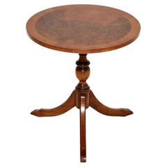 Antique Regency Style Burr Walnut Side Table