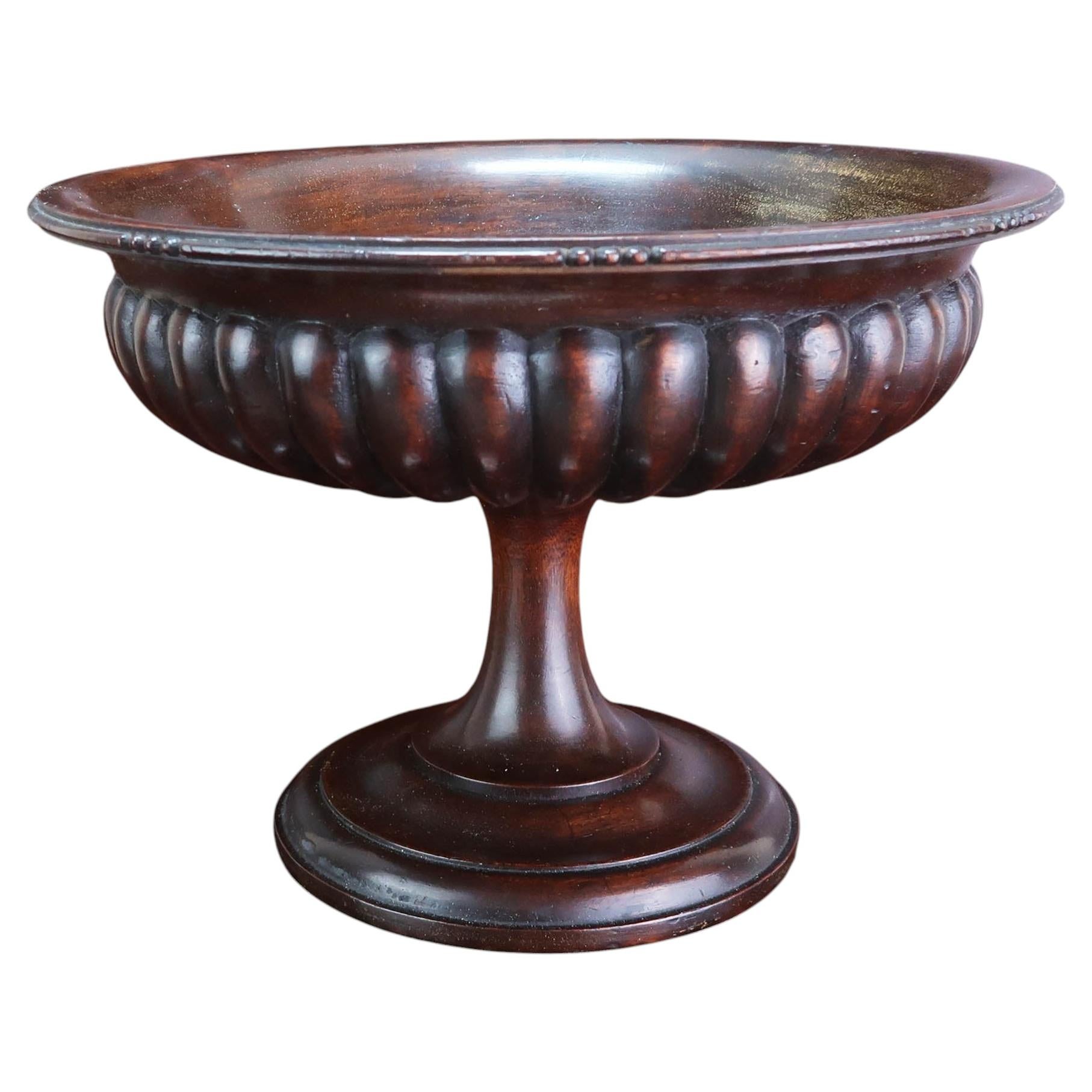 Antique Regency Style Carved Wood Tazza or Centrepiece. English C.1920