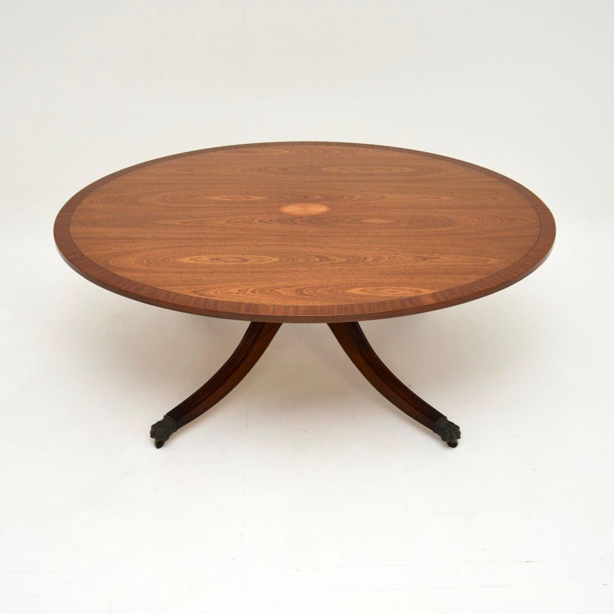 British Antique Regency Style Coffee Table For Sale