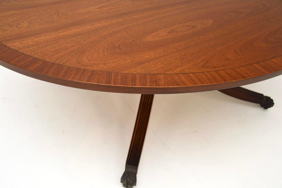 Wood Antique Regency Style Coffee Table For Sale