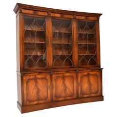 Antique Regency Style Concave Bookcase