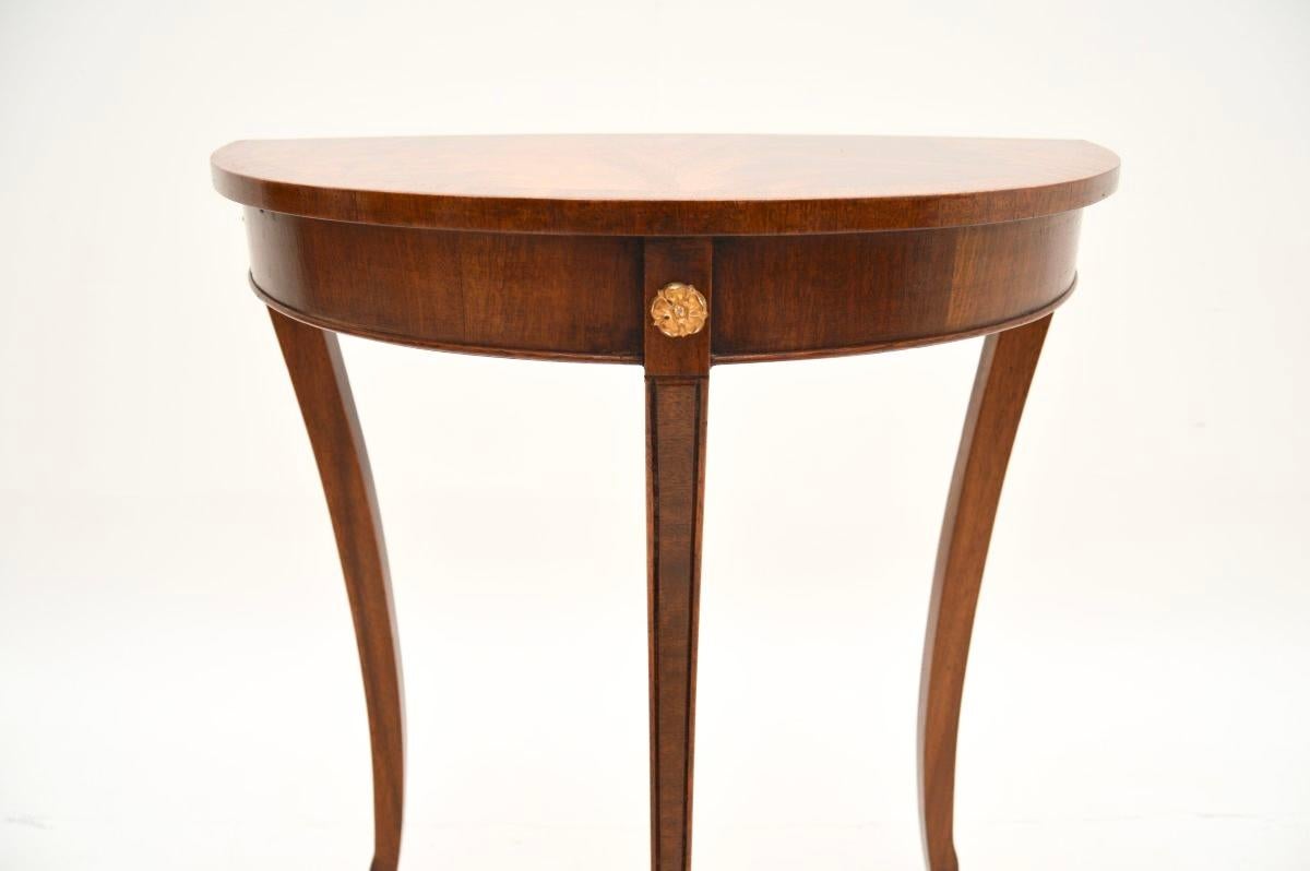 Wood Antique Regency Style Console Table