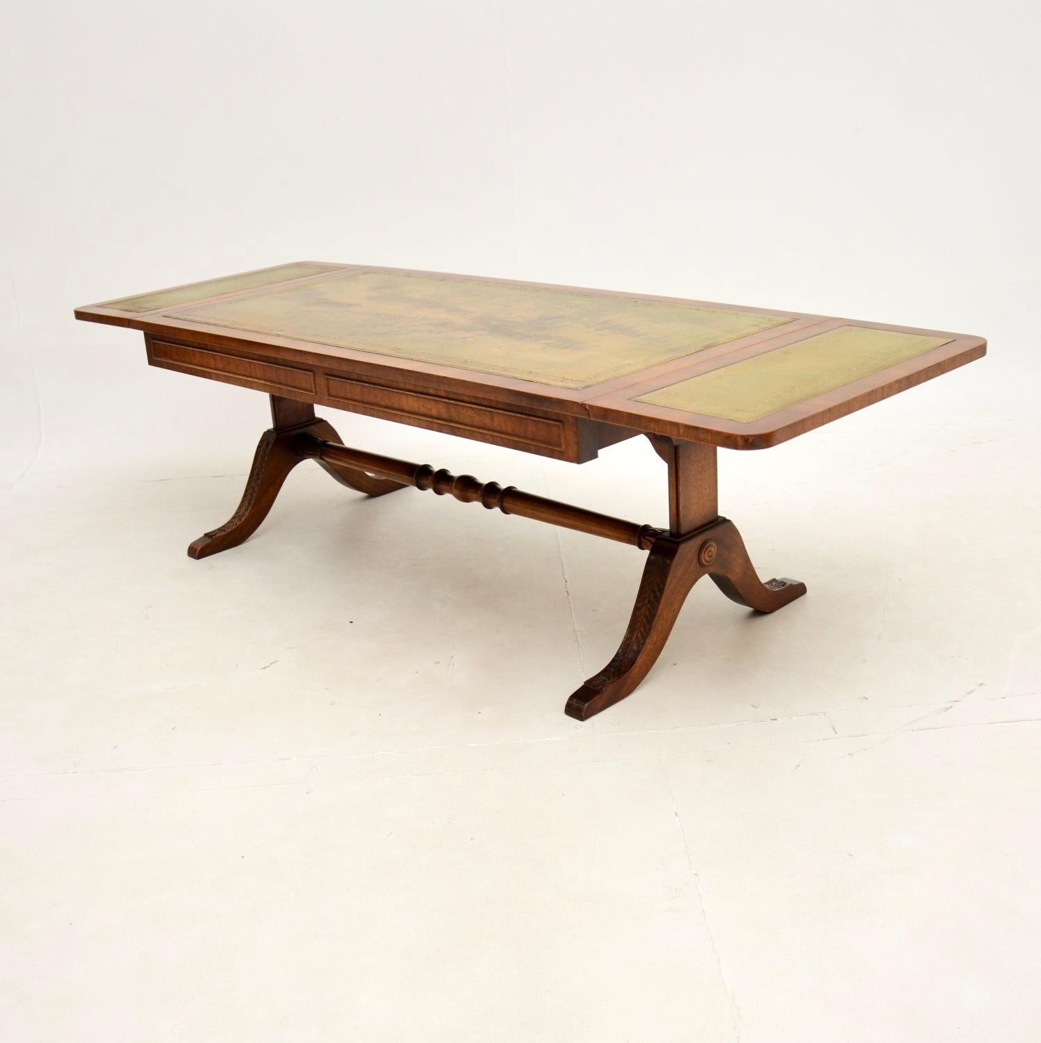 Mid-20th Century Antique Regency Style Drop Leaf Coffee Table