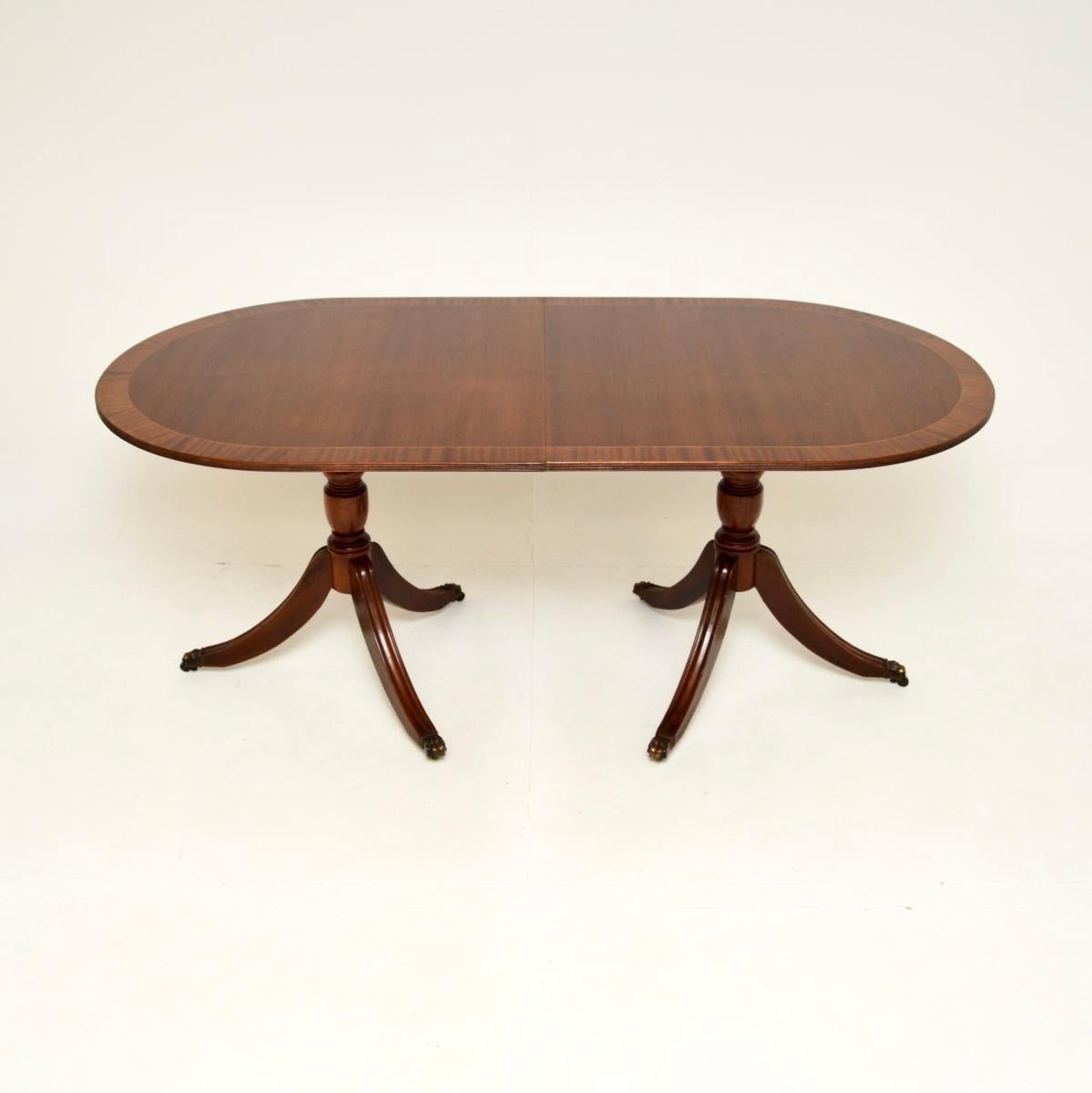 British Antique Regency Style Extending Dining Table