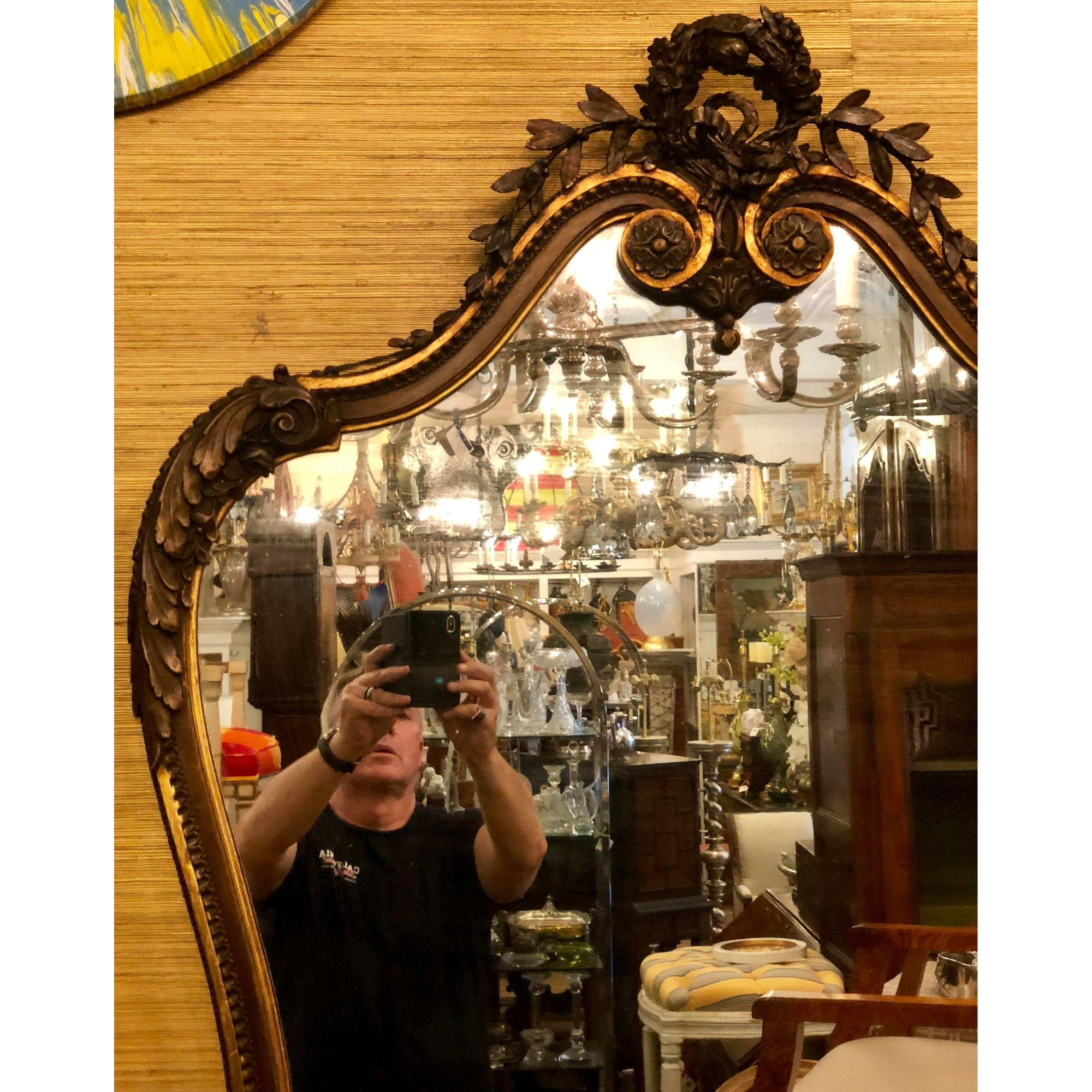 19th Century Antique Regency Style Giltwood Mirror