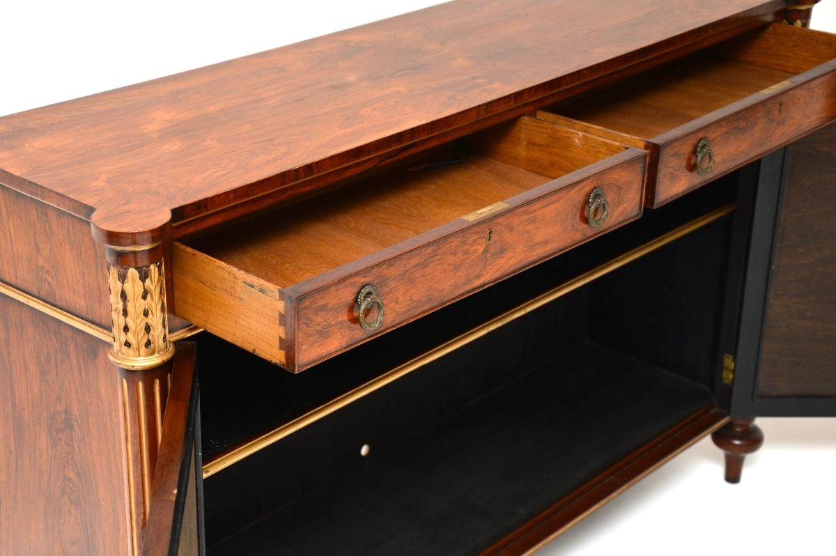 Antique Regency Style Grill Front Sideboard For Sale 3
