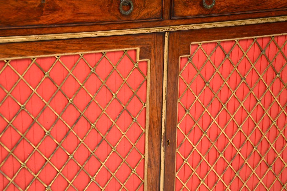 Antique Regency Style Grill Front Sideboard For Sale 5