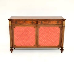 Antique Regency Style Grill Front Sideboard