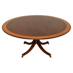 Antique Regency Style Inlaid Tillman Dining Table