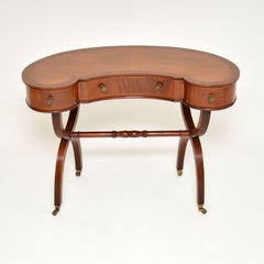 Antique Regency Style Kidney Desk / Dressing Table