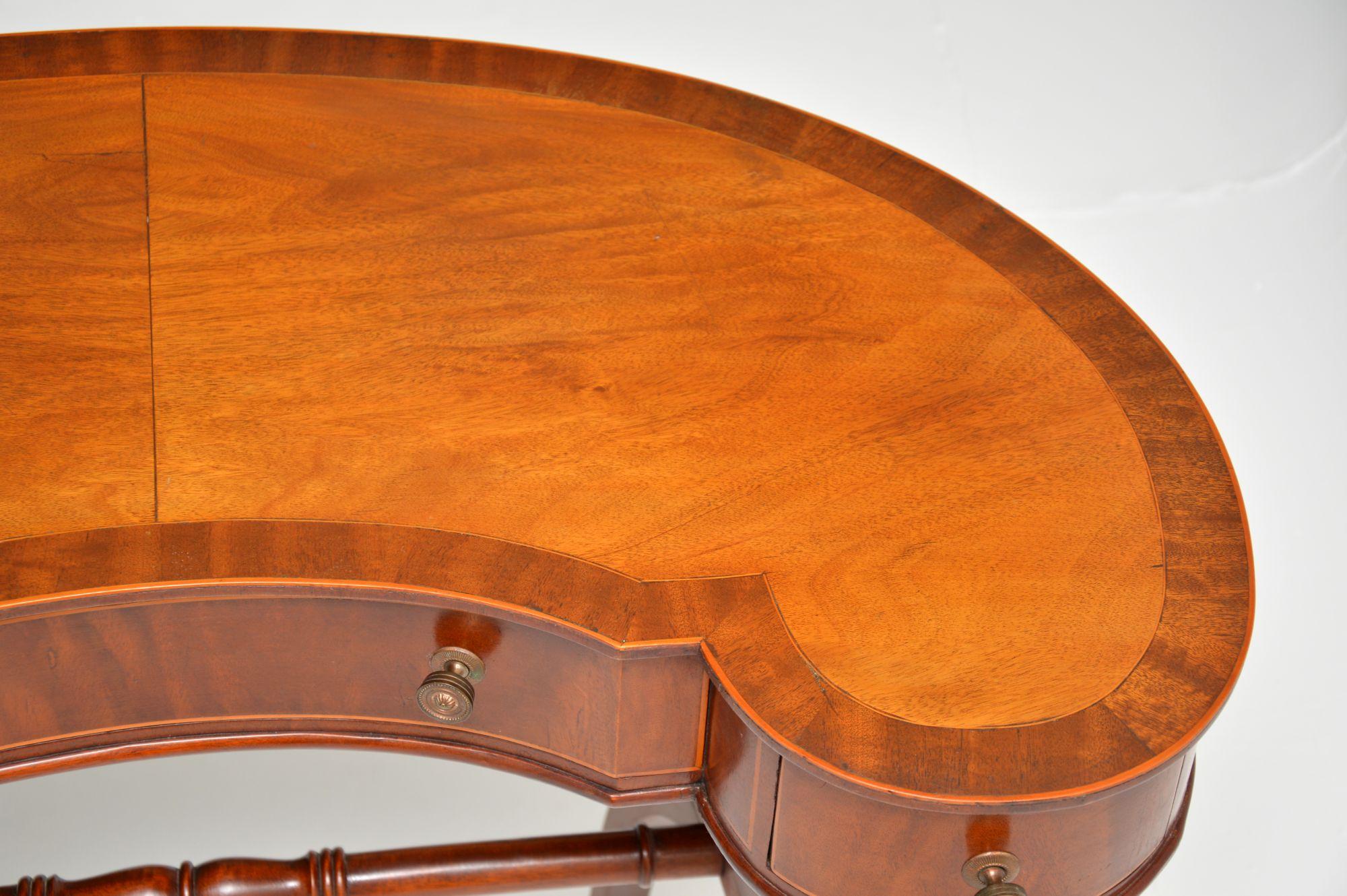 Antique Regency Style Kidney Desk / Dressing Table 2