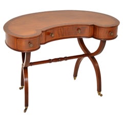 Antique Regency Style Kidney Desk / Dressing Table