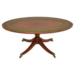 Antique Regency Style Leather Coffee Table