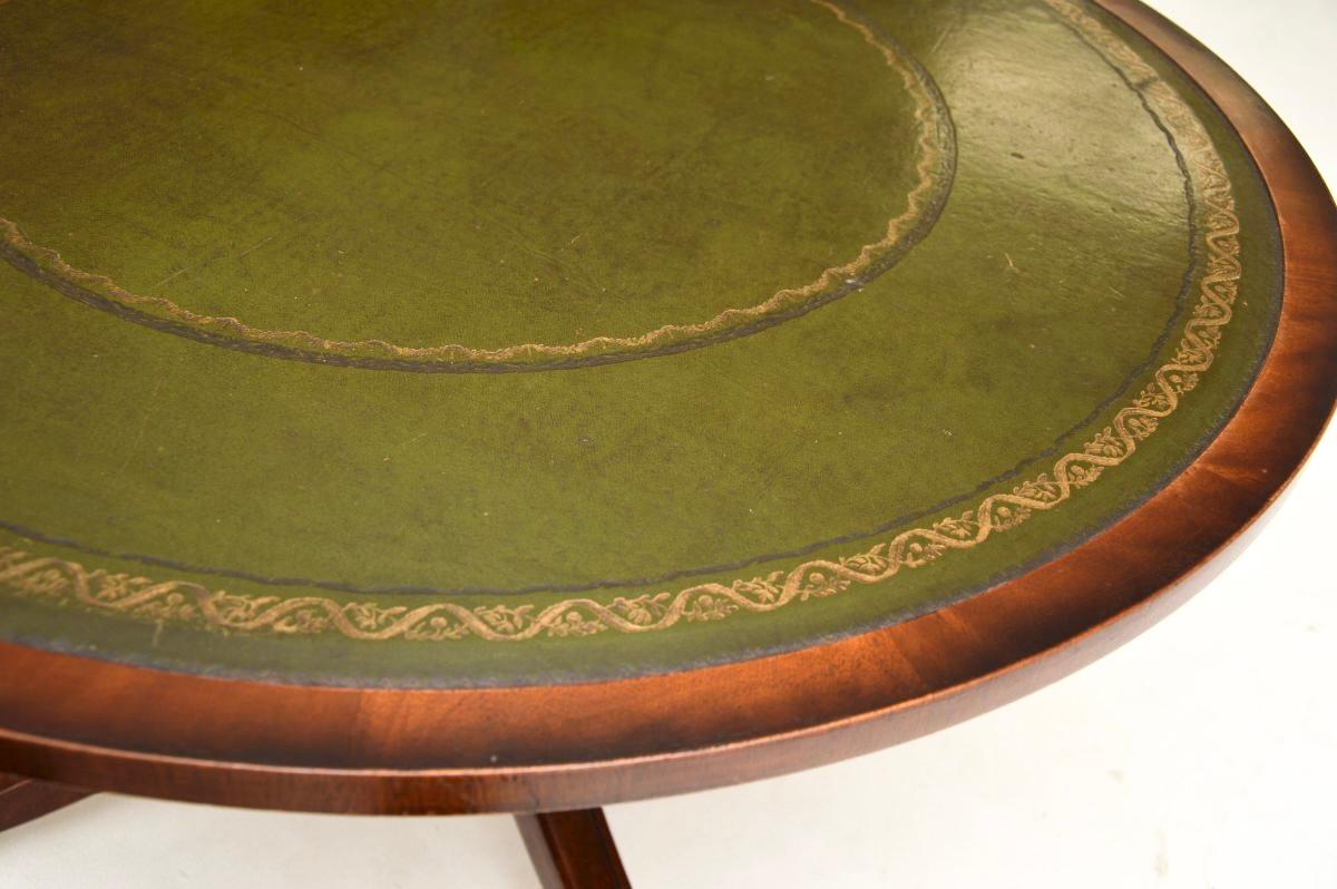 Mid-20th Century Antique Regency Style Leather Top Coffee Table