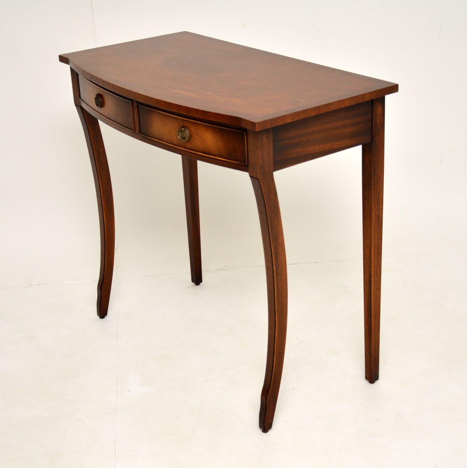 English Antique Regency Style Mahogany Console Table