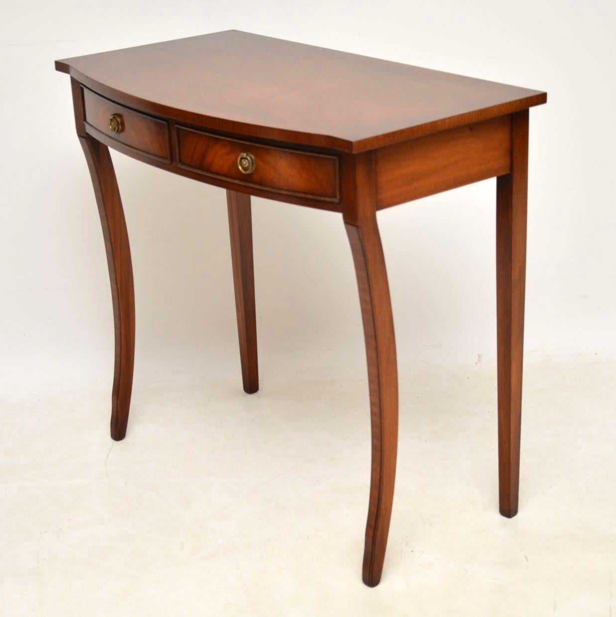 Antique Regency Style Mahogany Console Table 1