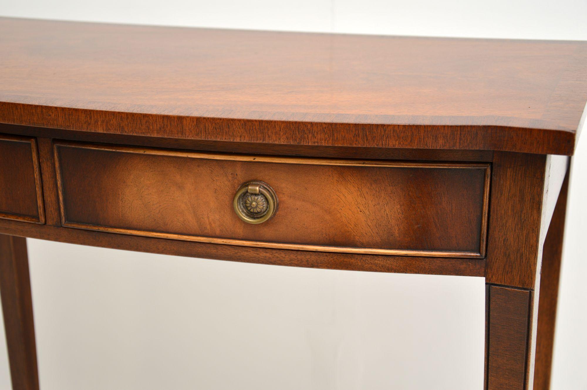 Antique Regency Style Mahogany Console Table 2