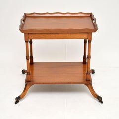 Antique Regency Style Mahogany Drinks or Serving Trolley