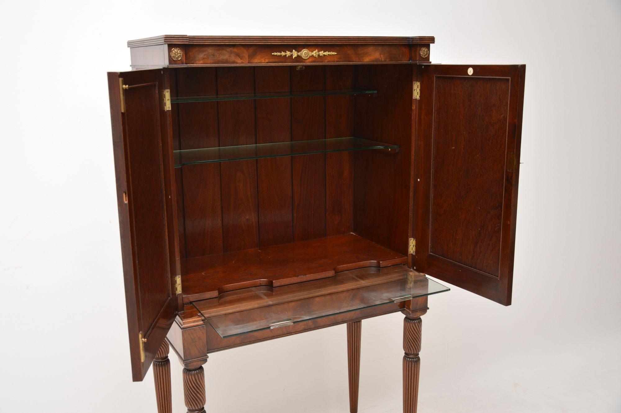 Antique Regency Style Mahogany Grill Front Drinks Cabinet 4