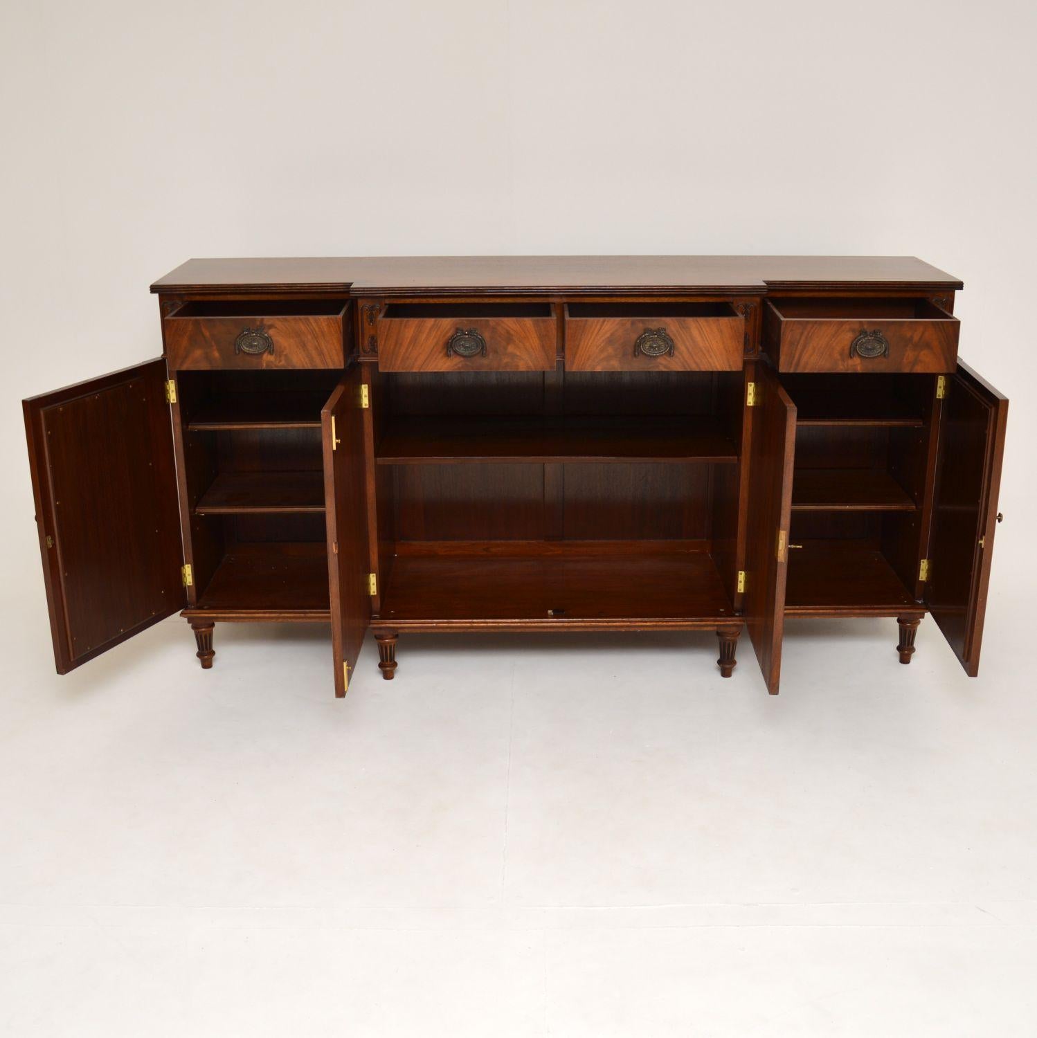Antique Regency Style Mahogany Grill Front Sideboard 7