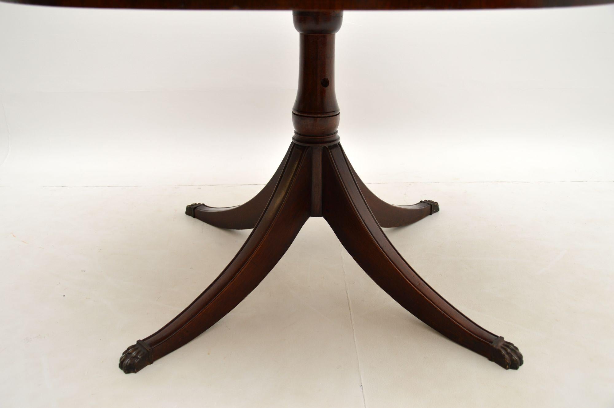 Antique Regency Style Mahogany & Leather Drum Table 3