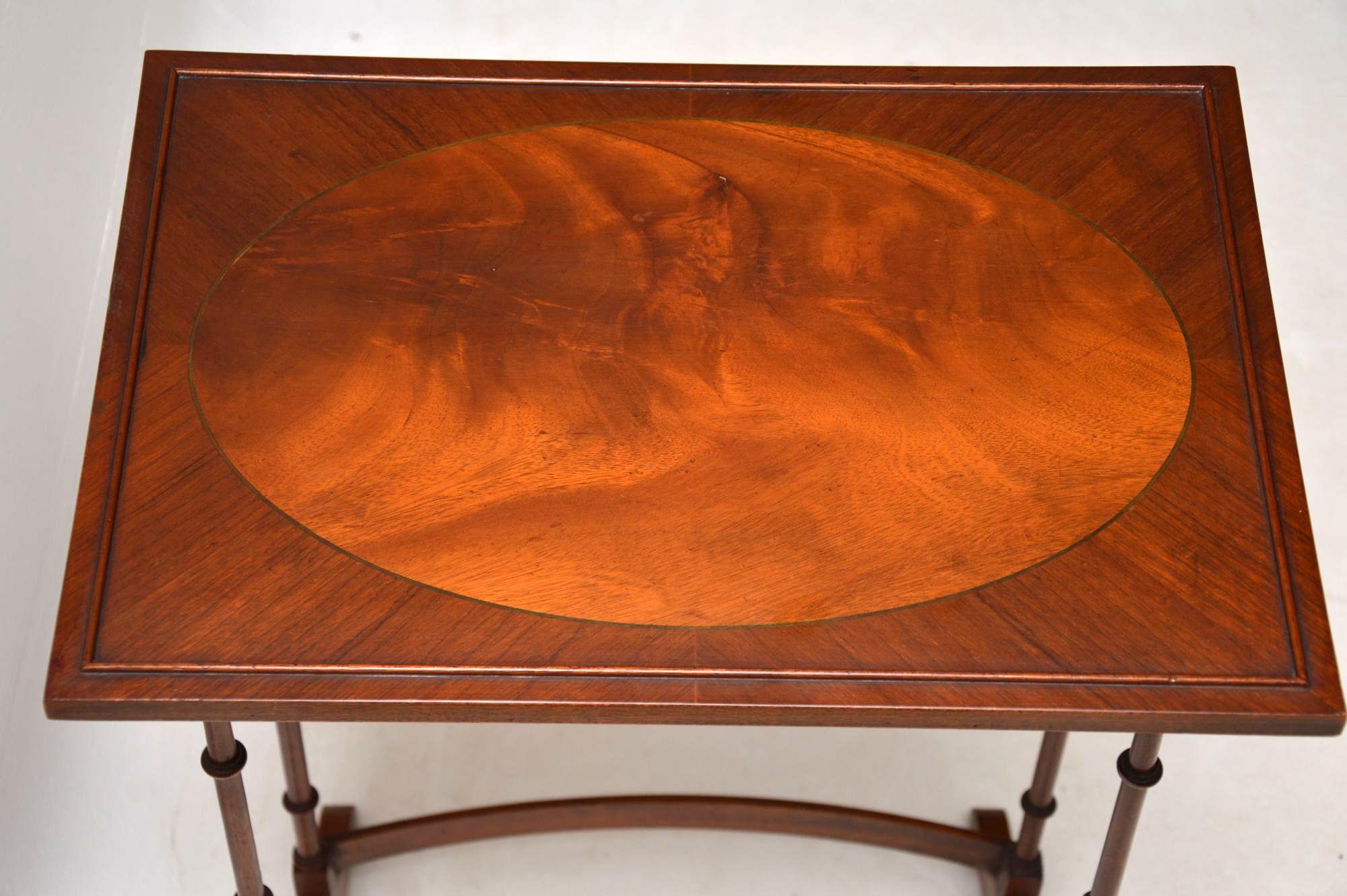 Antique Regency Style Mahogany Nest of Four Tables 4
