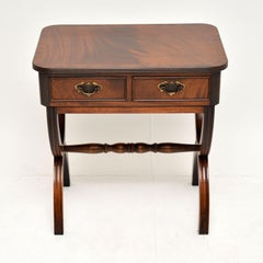 Antique Regency Style Mahogany Side Table
