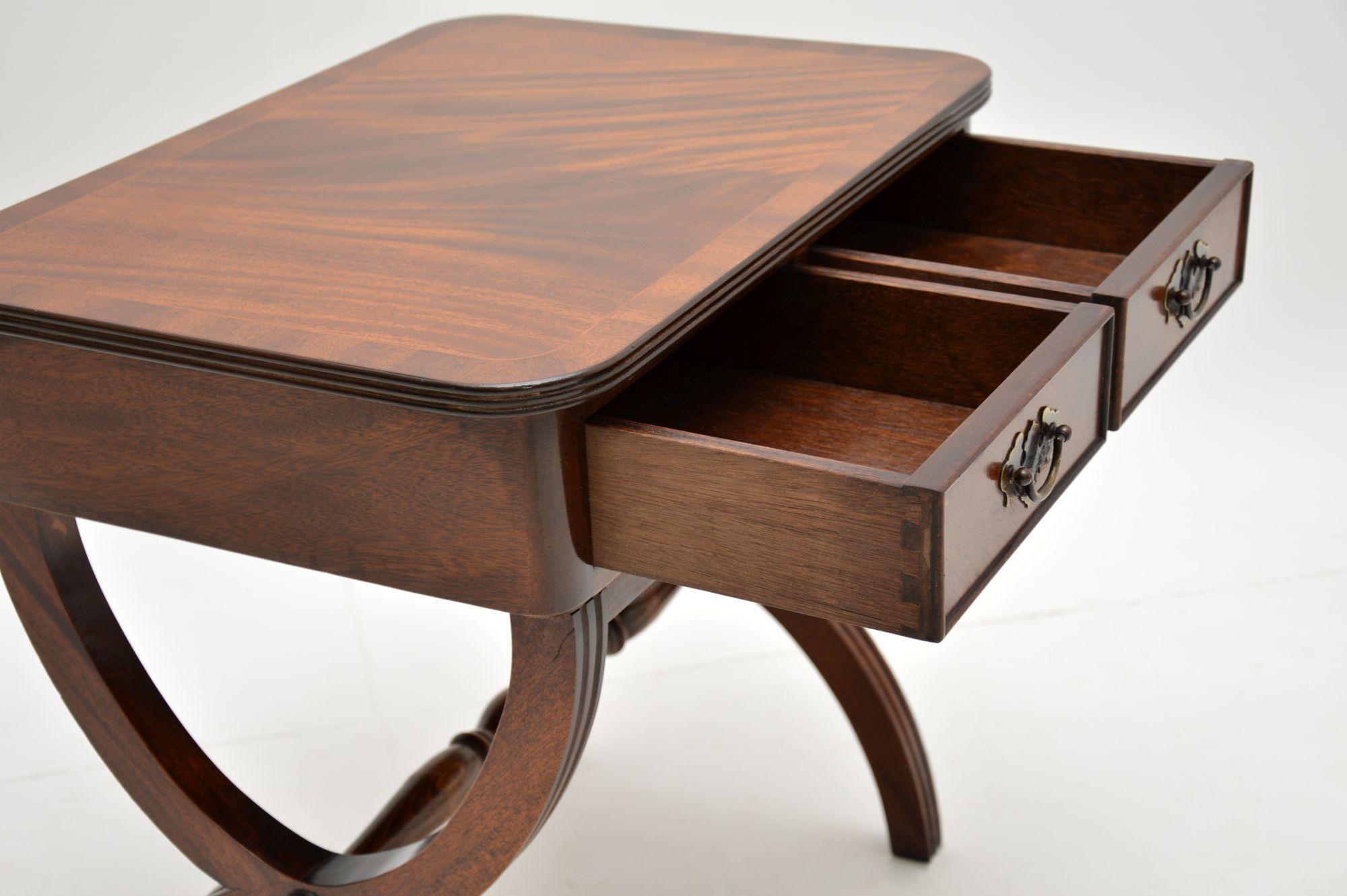 Mid-20th Century Antique Regency Style Mahogany Side Table