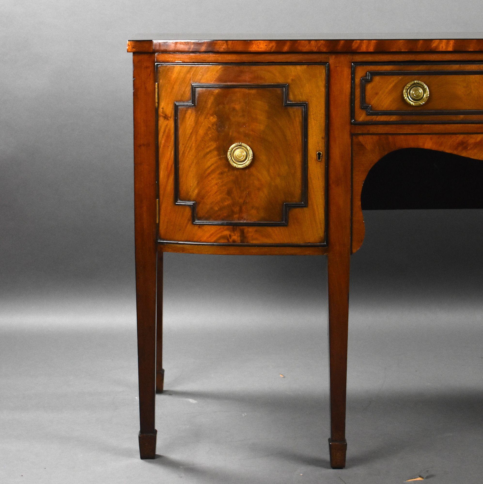 English Antique Regency Style Mahogany Sideboard For Sale