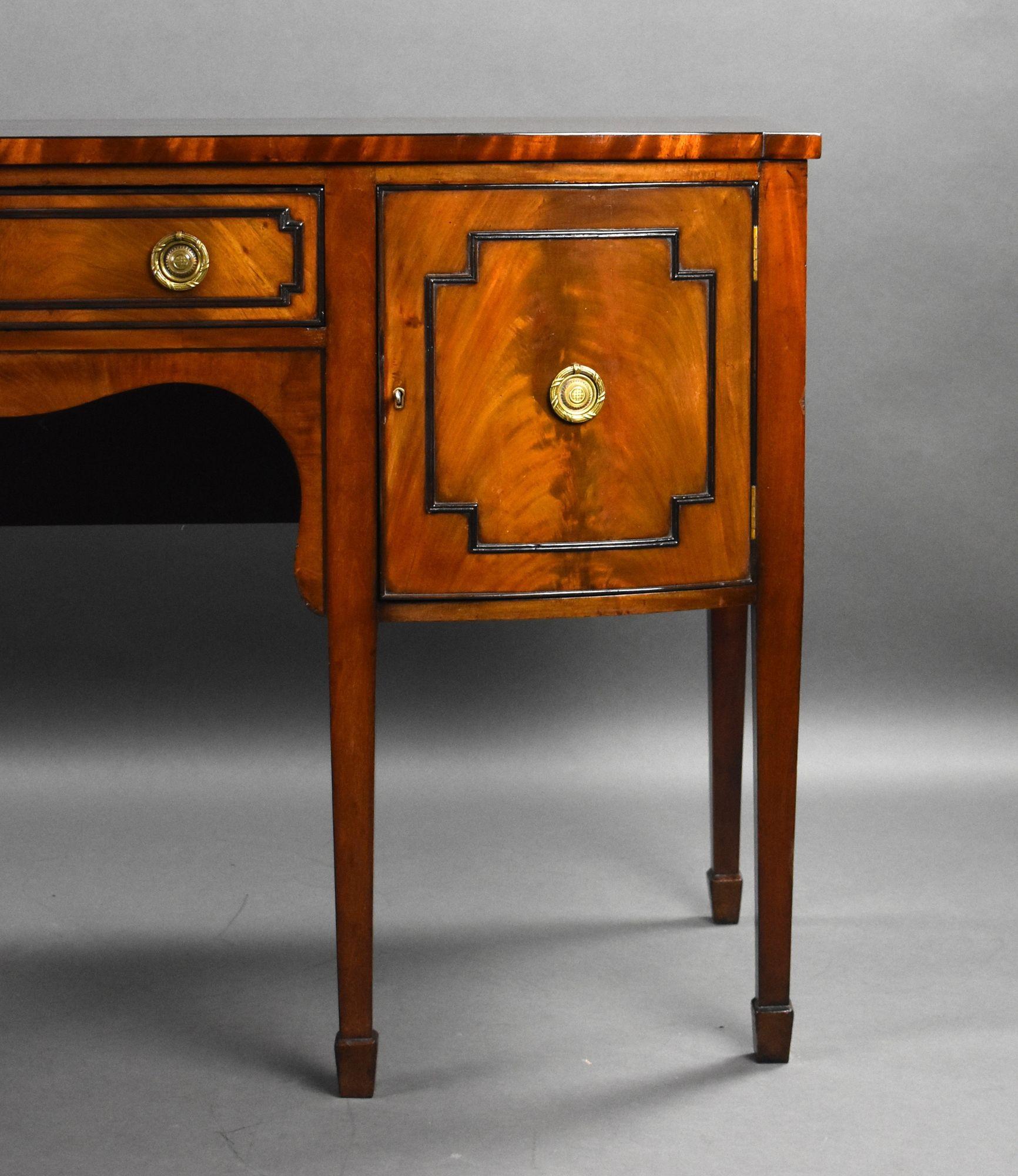19th Century Antique Regency Style Mahogany Sideboard For Sale