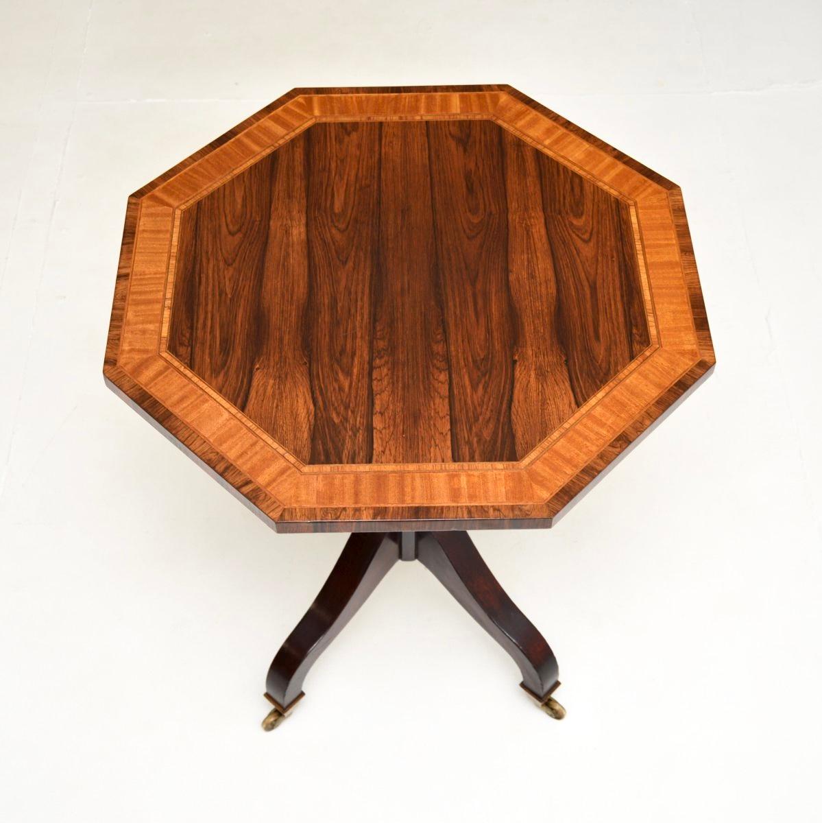British Antique Regency Style Occasional Side Table For Sale