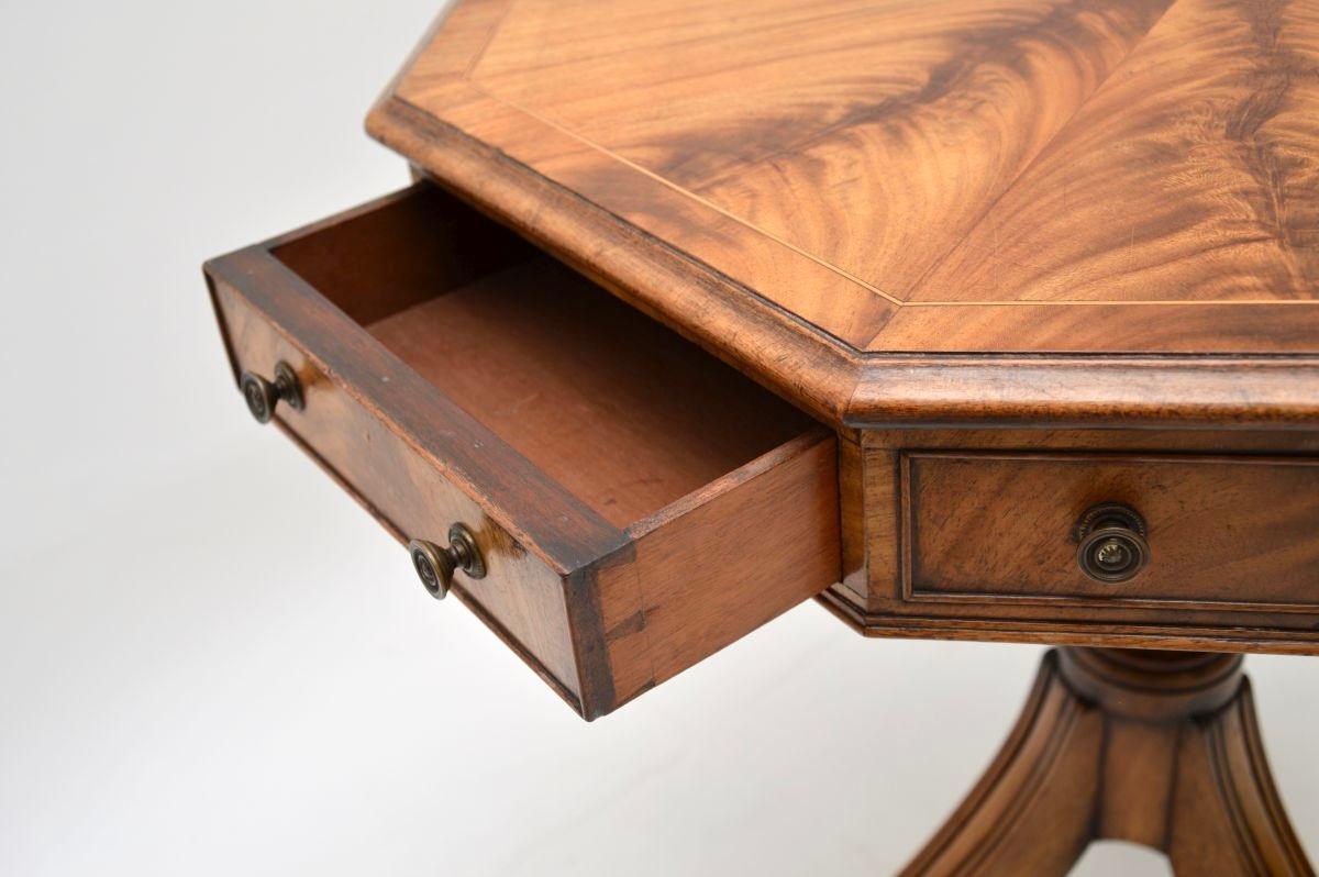 Antique Regency Style Octagonal Drum Table 3