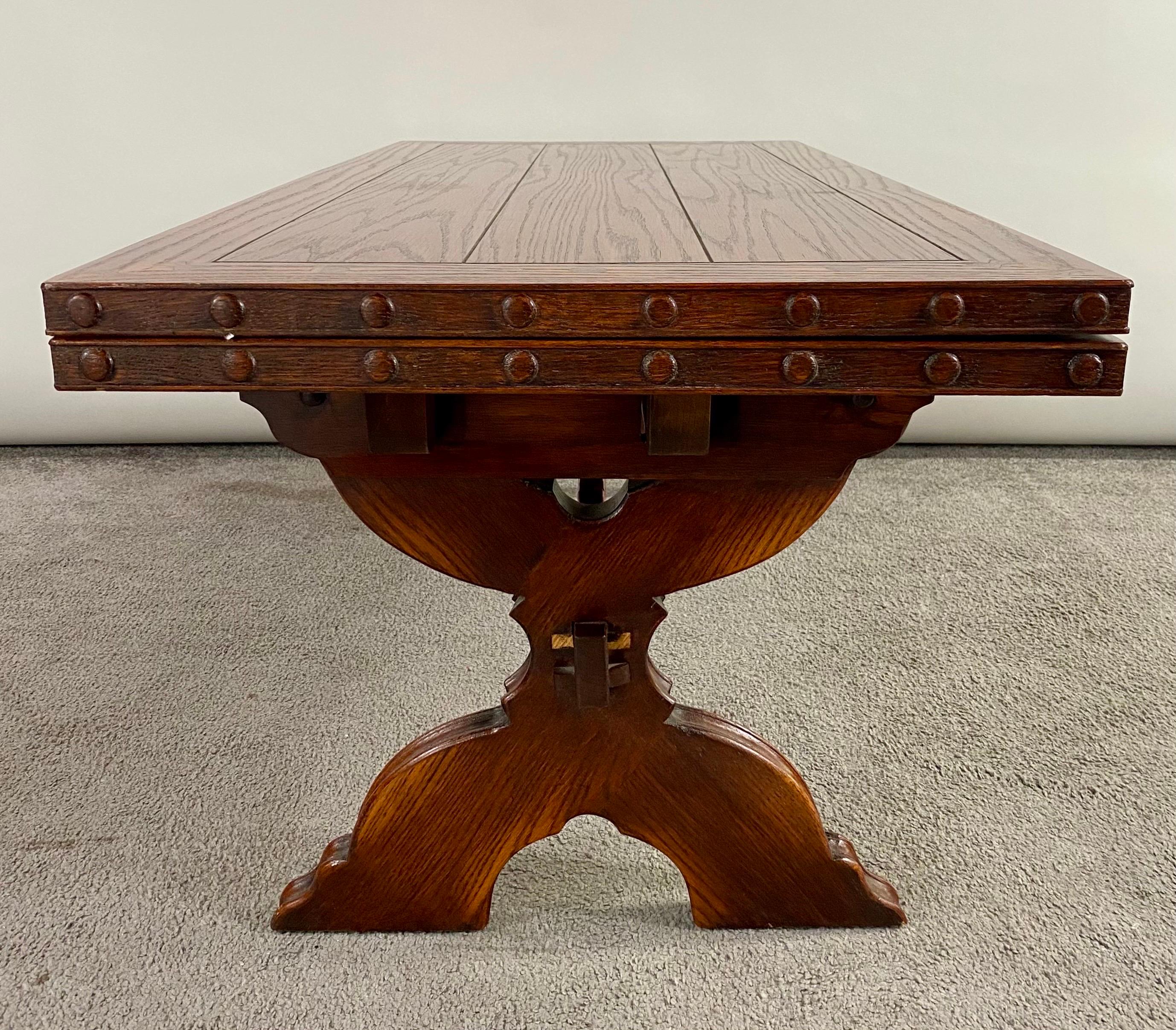 Antique Regency Style Rosewood Coffee or Cocktail Table with Two Extensions For Sale 14