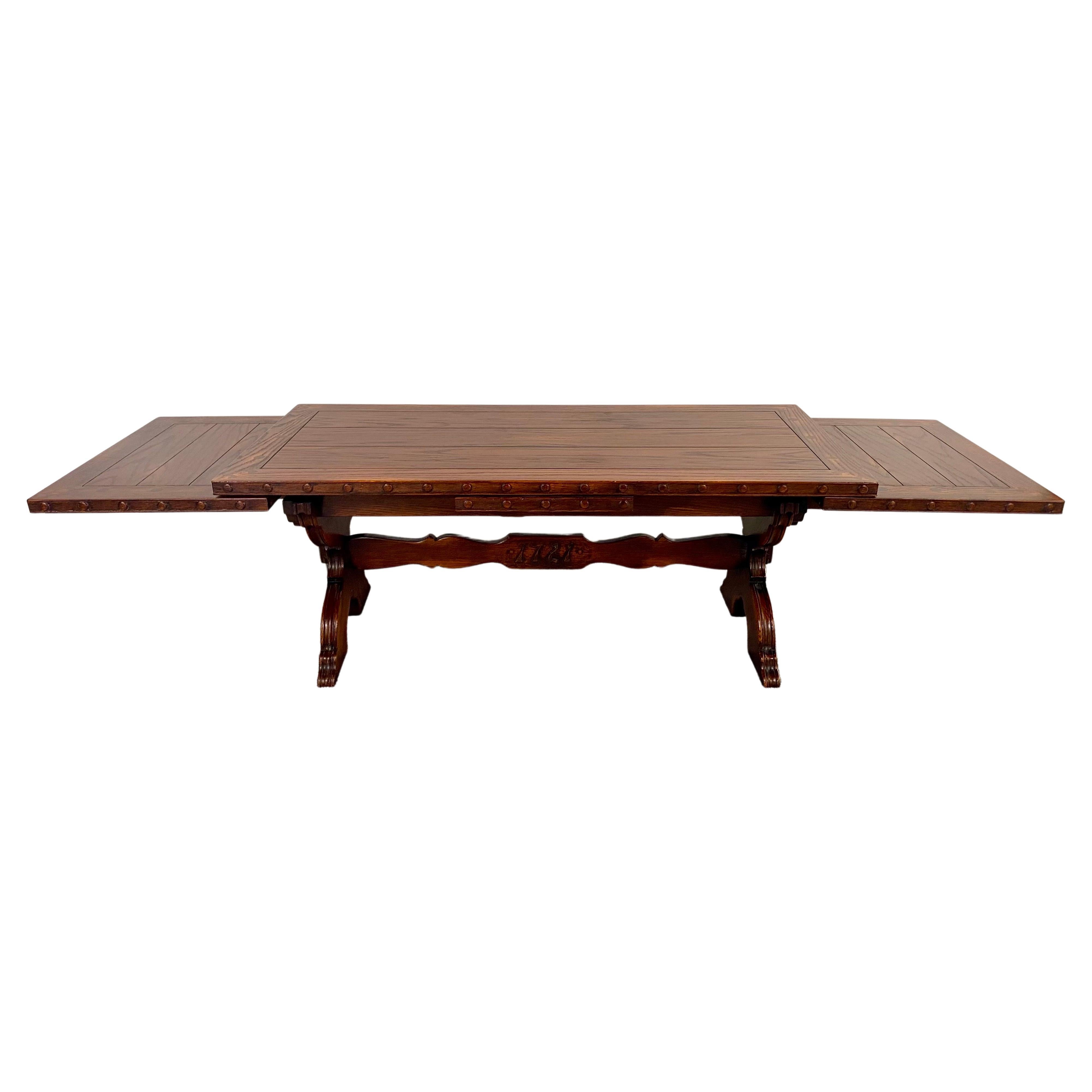 Antique Regency Style Rosewood Coffee or Cocktail Table with Two Extensions For Sale