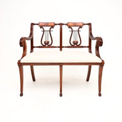 Antique Regency Style Settee