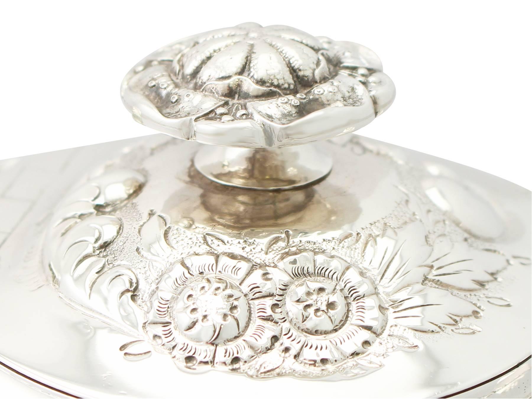 Antique Regency Style Sterling Silver Four-Piece Tea and Coffee Service 2