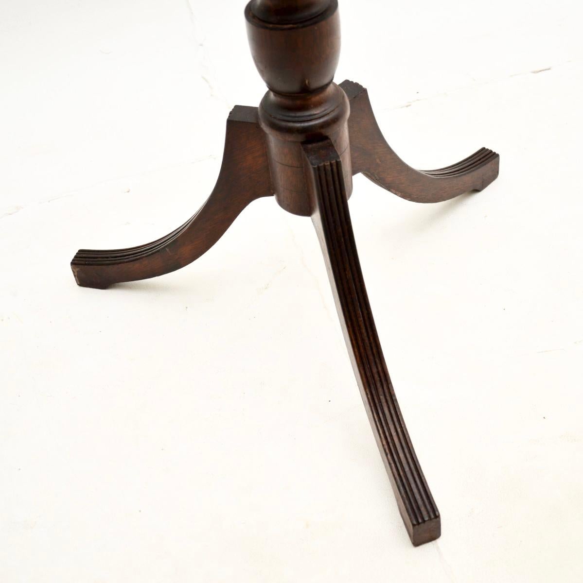 Wood Antique Regency Style Torchere / Plant Stand For Sale