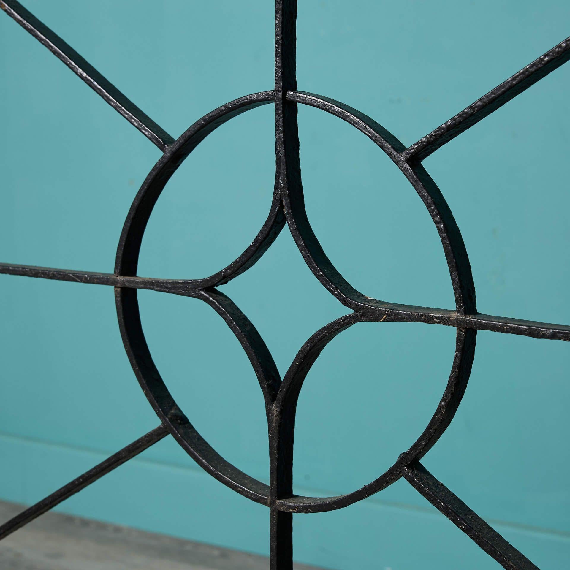 Hand-Crafted Antique Regency Style Wrought Iron Side Gate For Sale