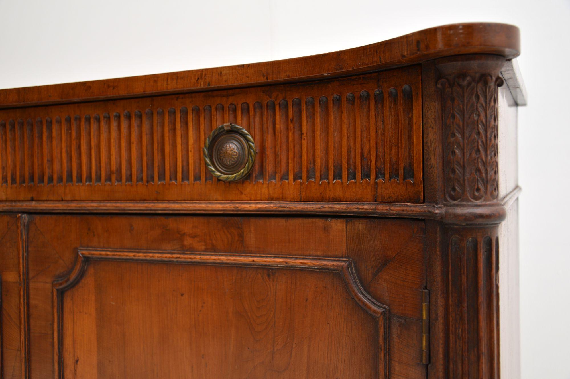 Antique Regency Style Yew Wood Cabinet 5