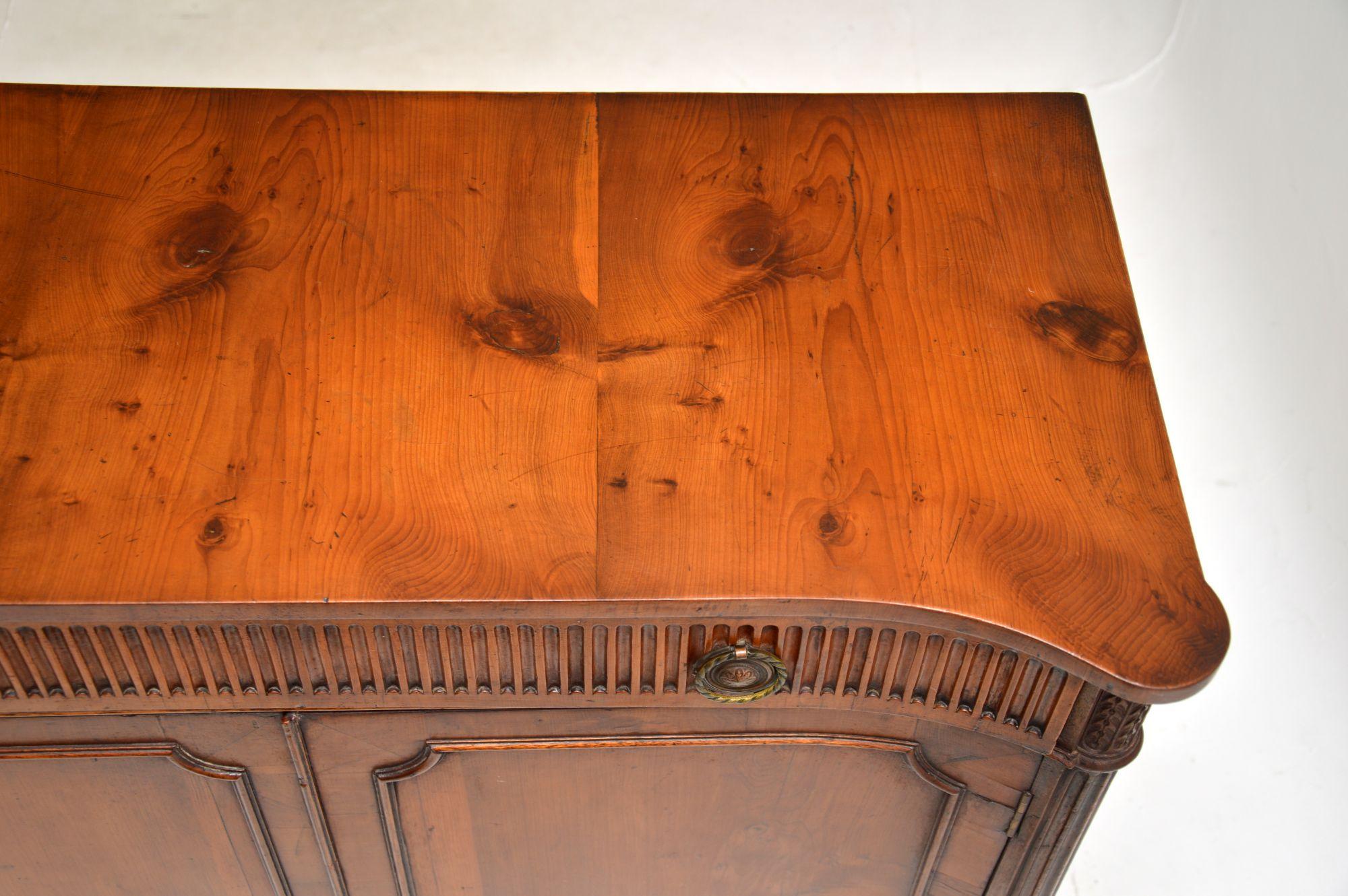 Antique Regency Style Yew Wood Cabinet 3