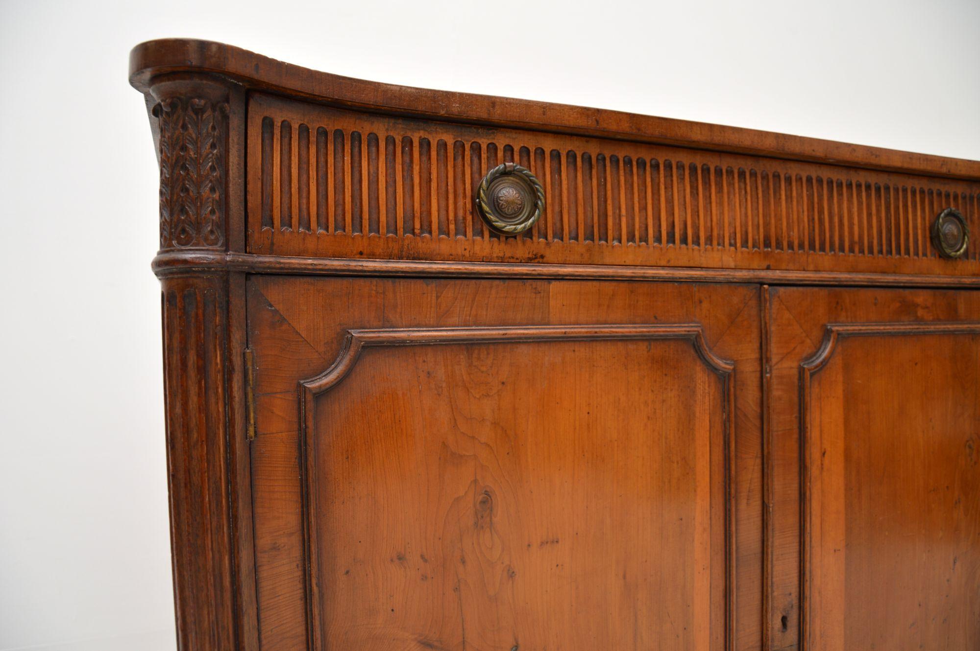 Antique Regency Style Yew Wood Cabinet 4