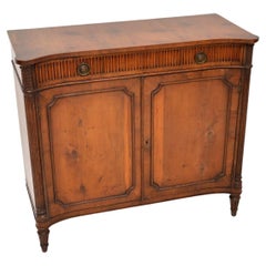 Antique Regency Style Yew Wood Cabinet