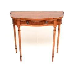 Mesa Consola de Madera de Tejo Estilo Regencia Antigua