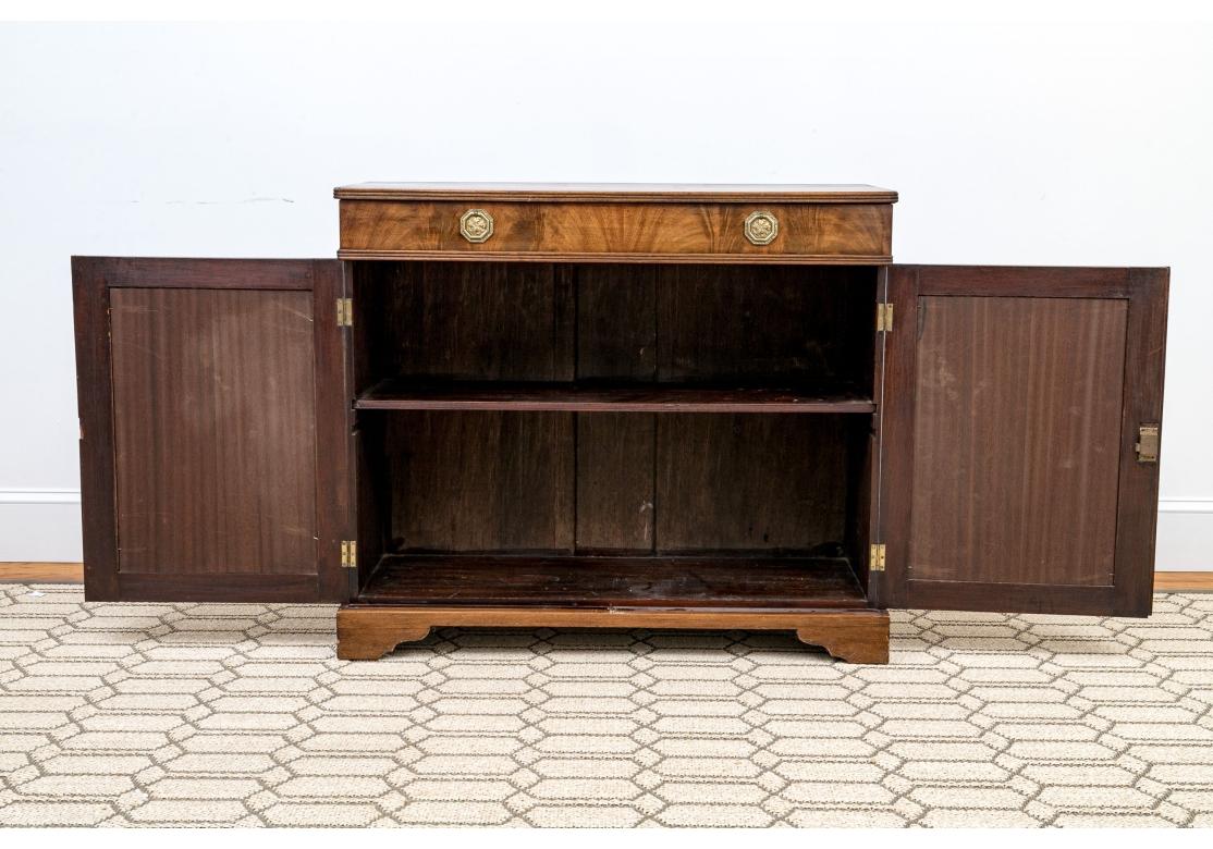 19th Century Antique Regency Style Grid Front Cabinet