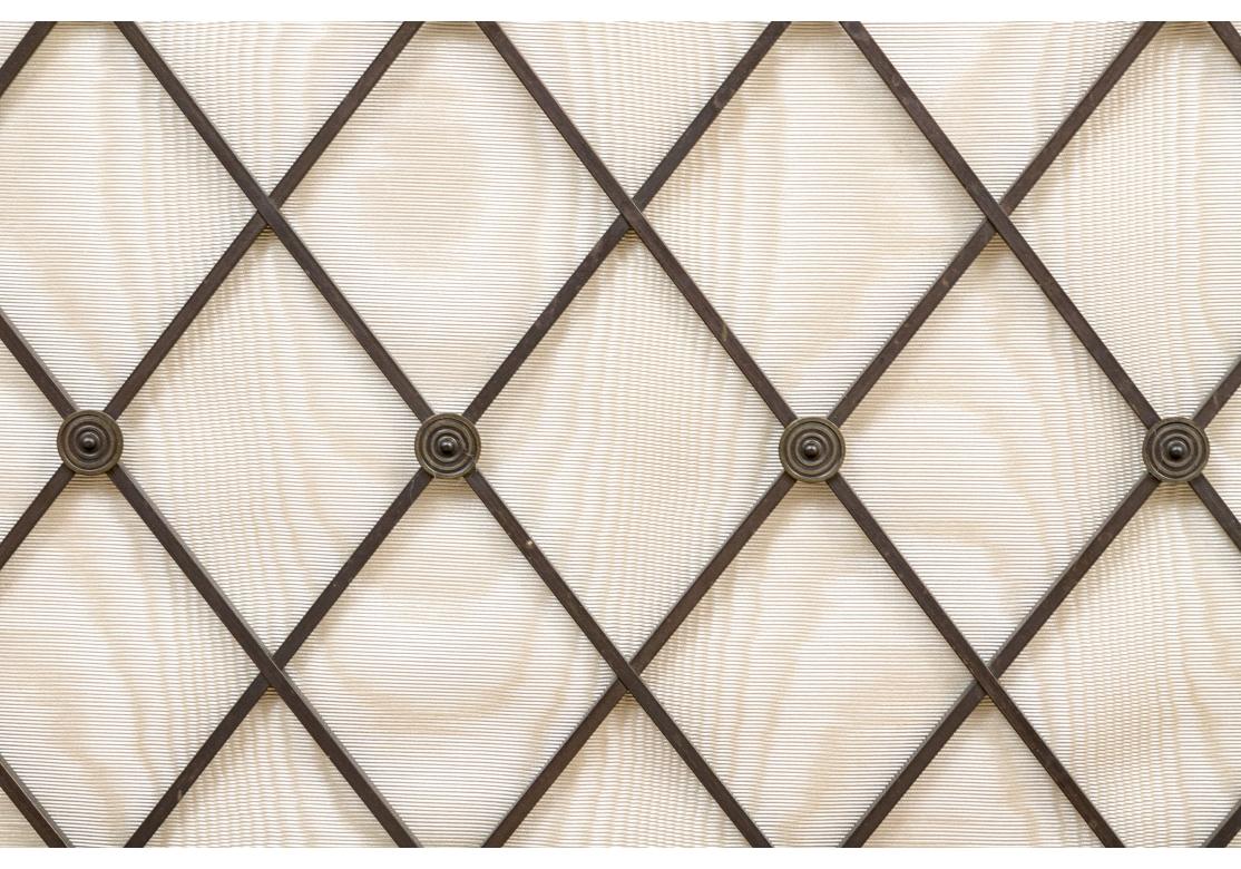 Antique Regency Style Grid Front Cabinet 2