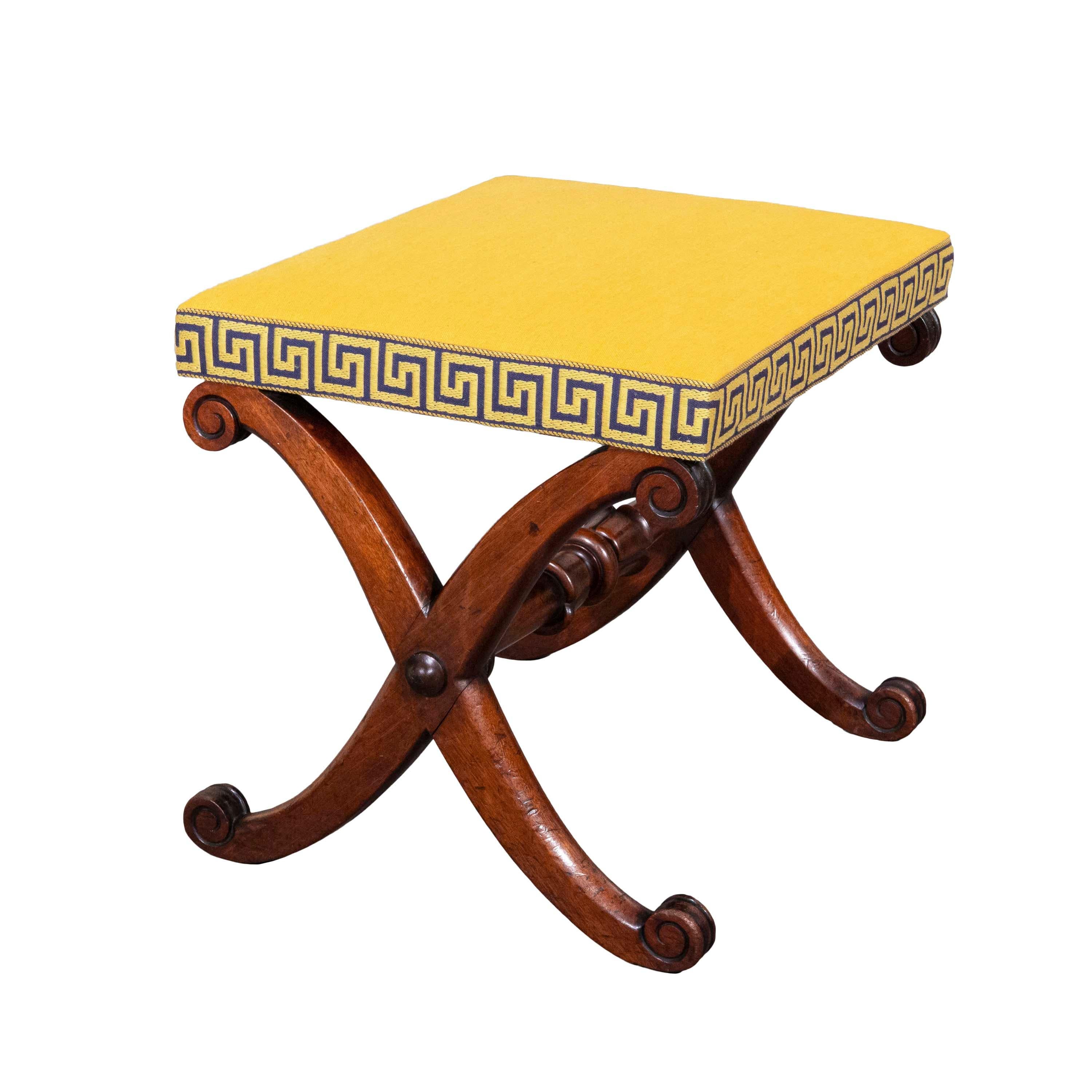 Early 19th Century X-Frame Stool 3
